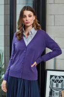 WOMEN'S BUTTON-THROUGH KNITTED CARDIGAN Charcoal