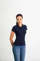 WOMEN'S STRETCH POLO Navy