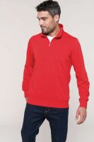 ZIPPED NECK SWEATSHIRT Light Royal Blue