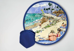 Beach frisbee