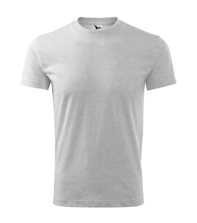 Classic Póló unisex világosszürke melírozott 