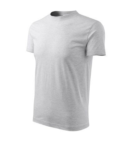Classic Póló unisex világosszürke melírozott 