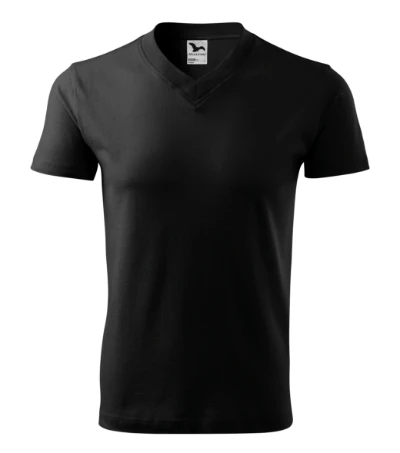 V-neck Póló unisex fekete 