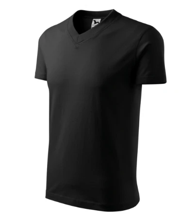 V-neck Póló unisex fekete 