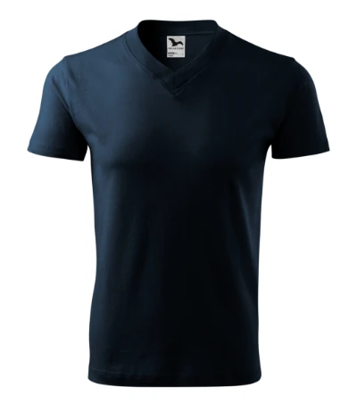 V-neck Póló unisex tengerészkék 