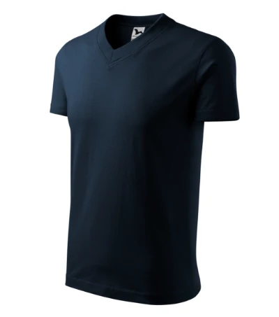 V-neck Póló unisex tengerészkék 