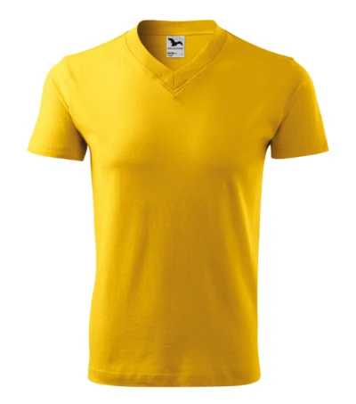 V-neck Póló unisex sárga 
