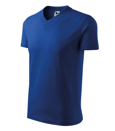 V-neck Póló unisex királykék 