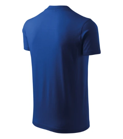 V-neck Póló unisex királykék 