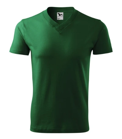 V-neck Póló unisex üvegzöld 