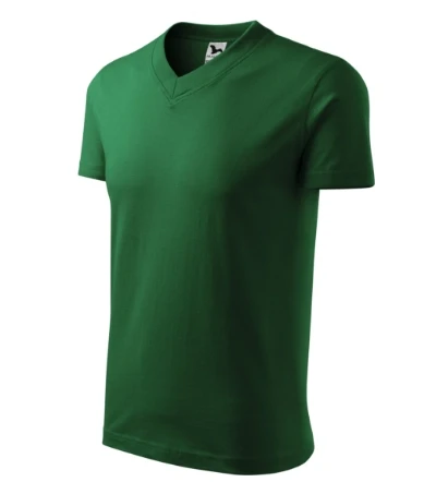 V-neck Póló unisex üvegzöld 