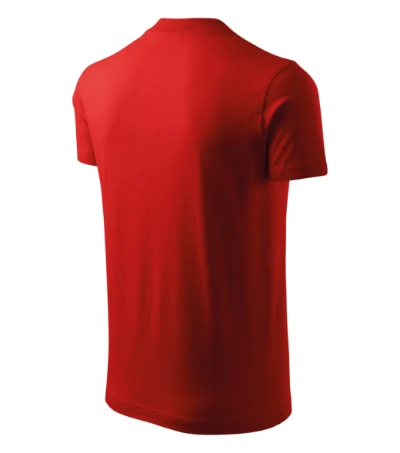 V-neck Póló unisex piros 