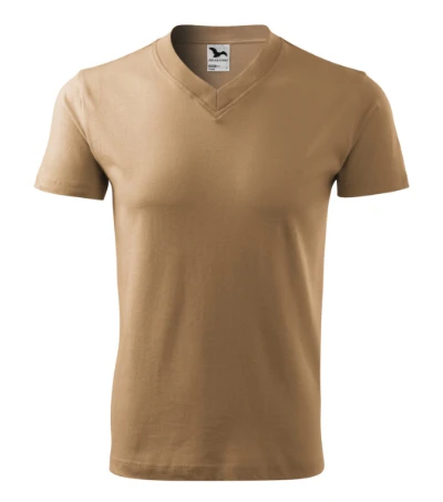 V-neck Póló unisex homok 