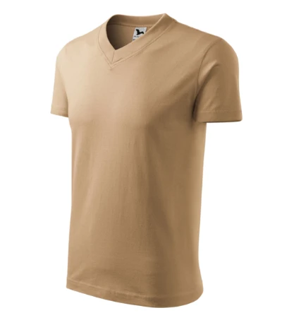 V-neck Póló unisex homok 