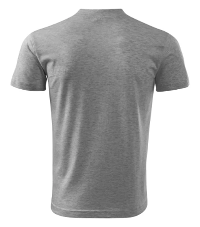 V-neck Póló unisex sötétszürke melírozott 