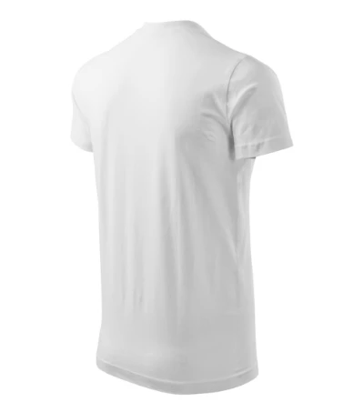 Heavy V-neck Póló unisex fehér 