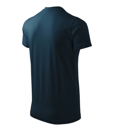 Heavy V-neck Póló unisex tengerészkék 