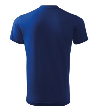 Heavy V-neck Póló unisex királykék 
