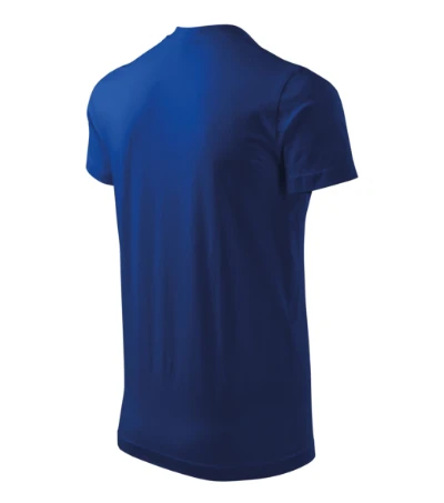 Heavy V-neck Póló unisex királykék 