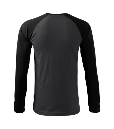 Street LS Póló unisex ébenszürke 