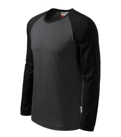 Street LS Póló unisex ébenszürke 