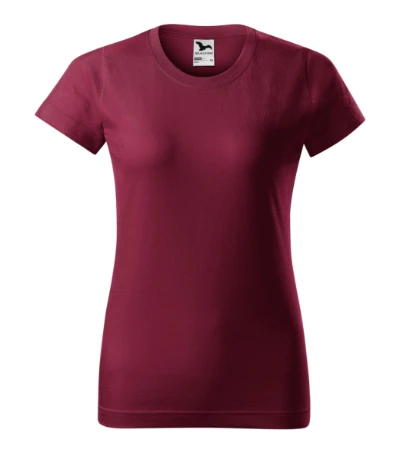 Basic Póló női garnet 