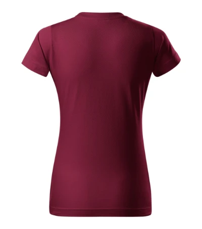 Basic Póló női garnet 