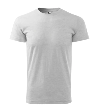Heavy New Póló unisex világosszürke melírozott 