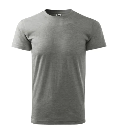 Heavy New Póló unisex sötétszürke melírozott 