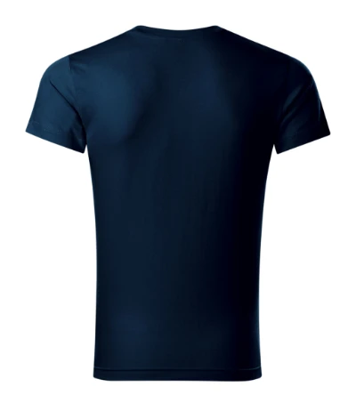 Slim Fit V-neck Póló férfi tengerészkék 