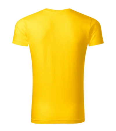 Slim Fit V-neck Póló férfi sárga 