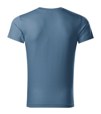 Slim Fit V-neck Póló férfi farmerkék 