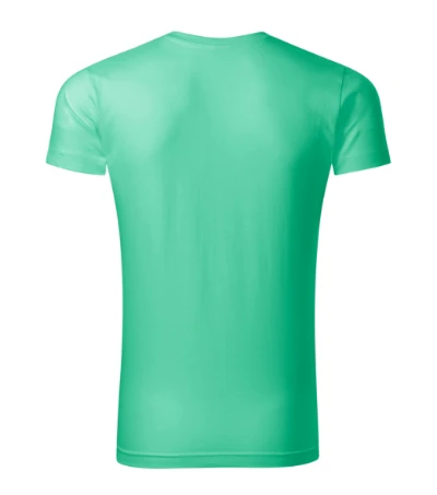 Slim Fit V-neck Póló férfi menta 