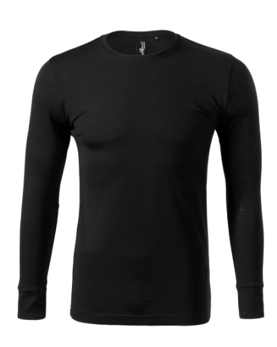 Merino Rise LS Póló férfi fekete 