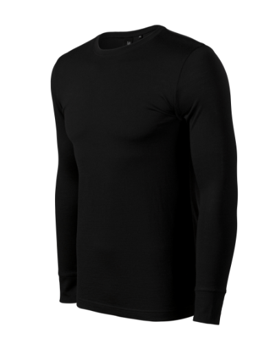 Merino Rise LS Póló férfi fekete 