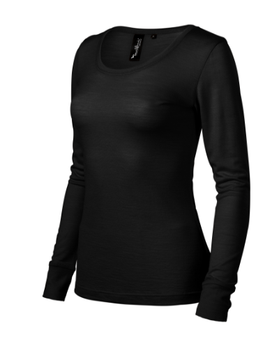 Merino Rise LS Póló női fekete 