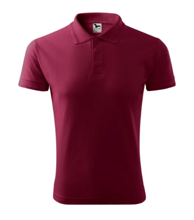 Pique Polo Galléros póló férfi garnet 