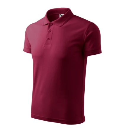 Pique Polo Galléros póló férfi garnet 