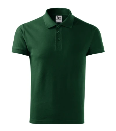 Cotton Galléros póló férfi dark green 