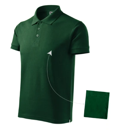 Cotton Galléros póló férfi dark green 