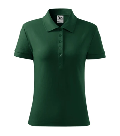 Cotton Galléros póló női dark green 