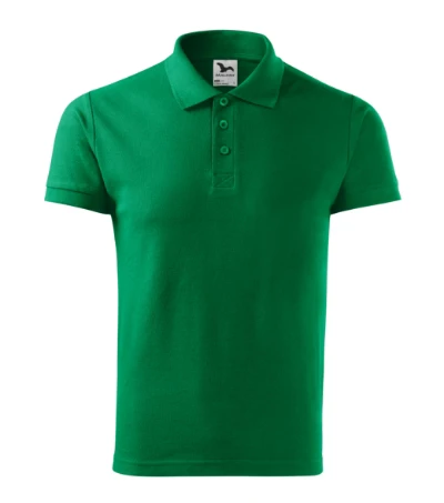 Cotton Heavy Galléros póló férfi fűzöld 
