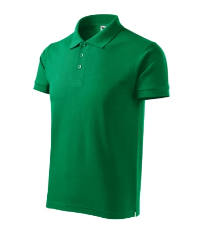 Cotton Heavy Galléros póló férfi fűzöld 