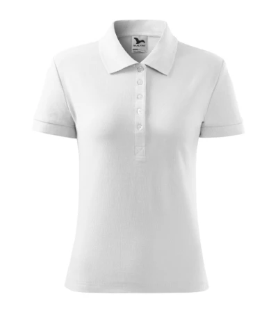 Cotton Heavy Galléros póló női fehér 