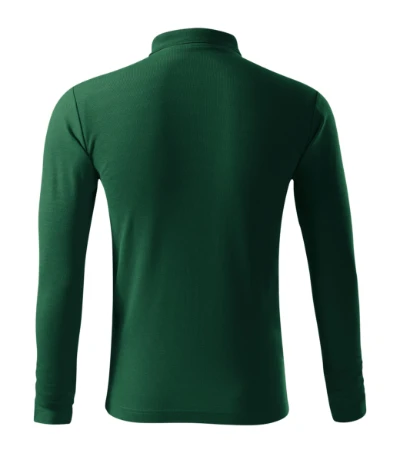 Pique Polo LS Galléros póló férfi dark green 