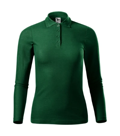 Pique Polo LS Galléros póló női dark green 