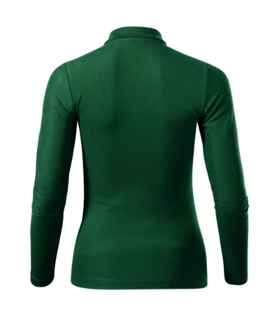 Pique Polo LS Galléros póló női dark green 