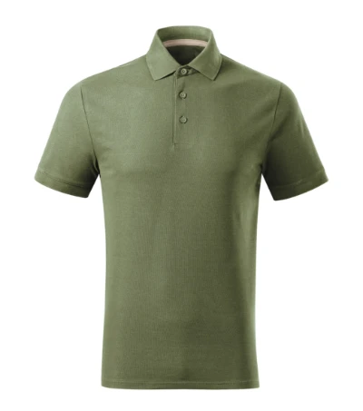 Prime (GOTS) Galléros póló férfi khaki 