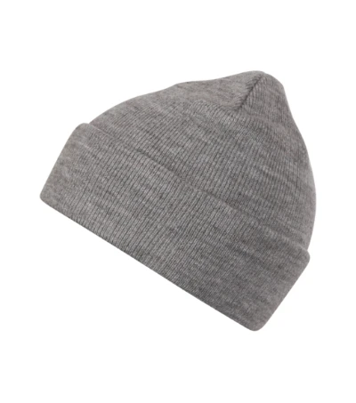 Beanie Sapka unisex sötétszürke melírozott 