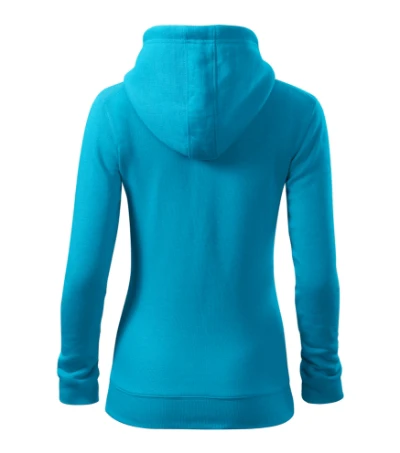 Trendy Zipper Felső női türkiz 